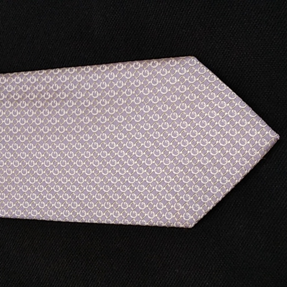 Gucci men's tie purple n silver G